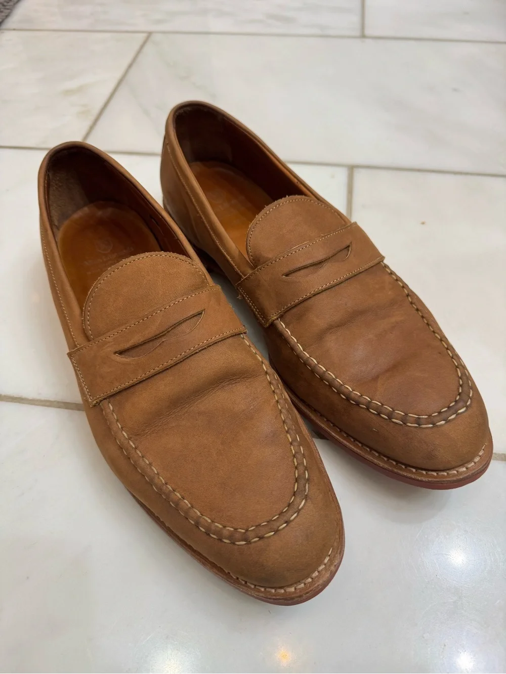 Allen Edmonds Brown Leather Loafers - SIZE 15